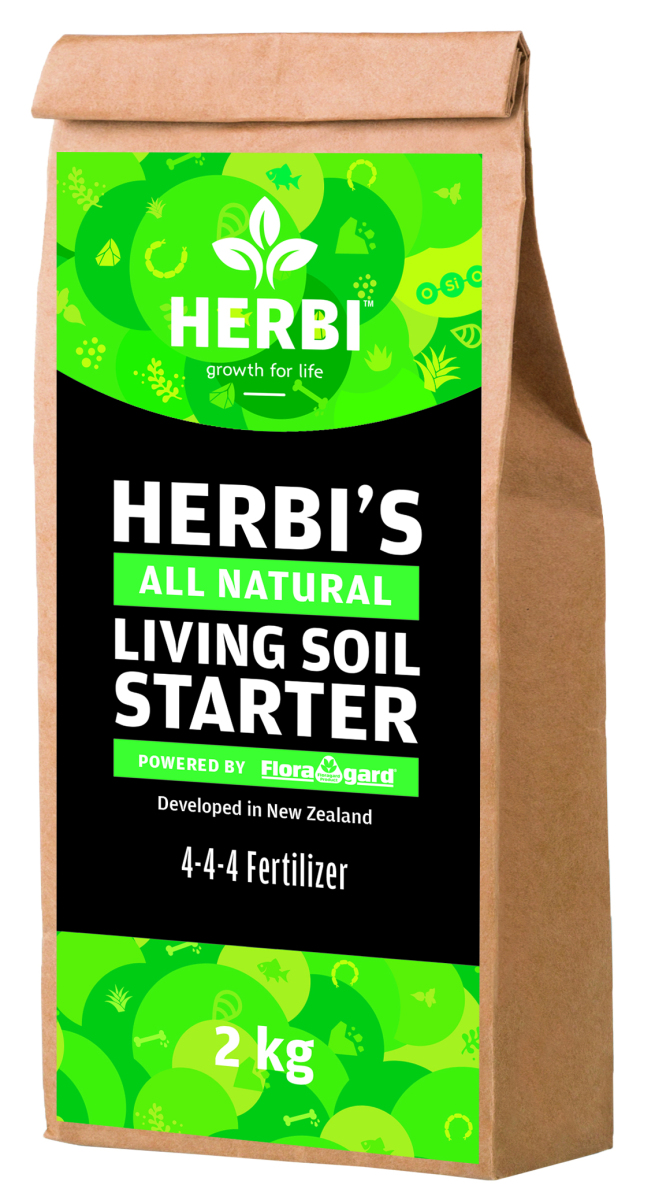 Herbi's living soil starter 4-4-4