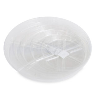 Plato redondo plástico transparente 20 cm vdl