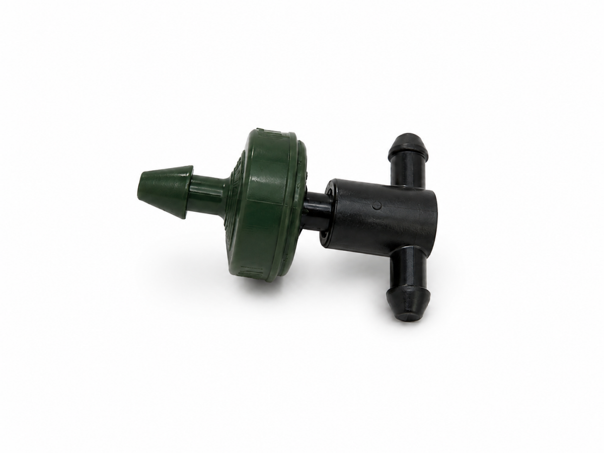 Gotero pcj 8 l/h con distribuidor de 2 salidas cilindrica