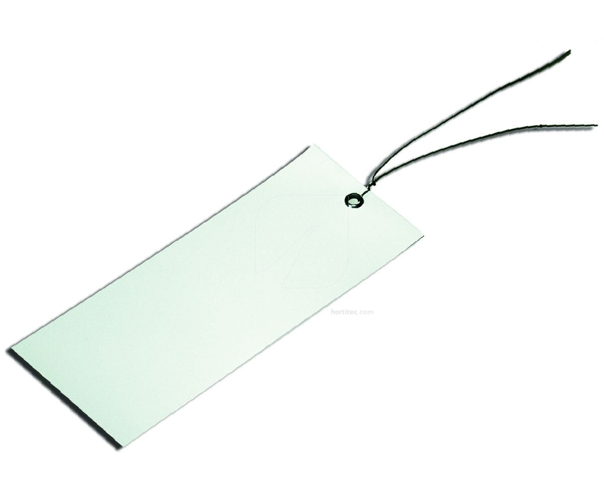 Etiqueta colgar blanca (100 uds)